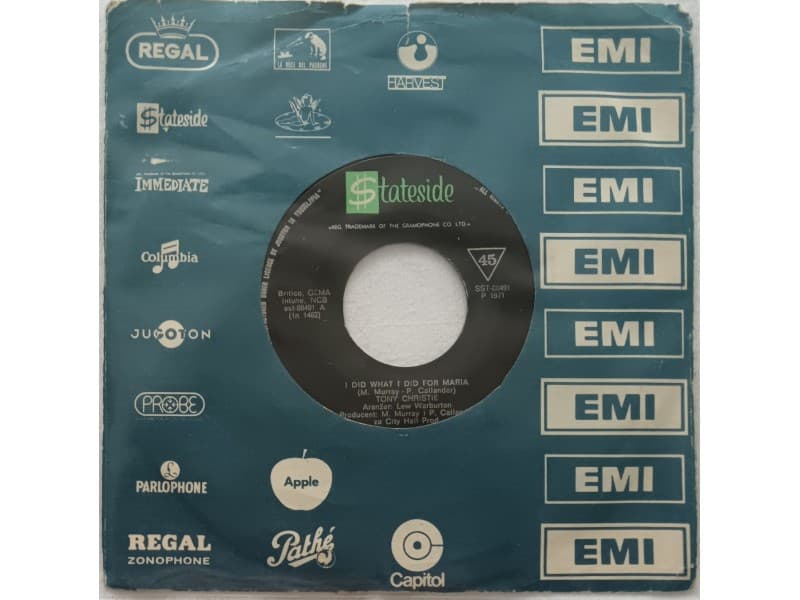 TONY CHRISTIE — I DID WHAT I DID FOR MARIA