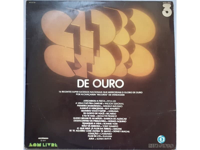 VARIOUS — GLOBO DE OURO VOLUME 3