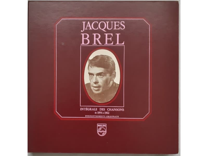 JACQUES BREL — 5LP Box Intégrale des chansons