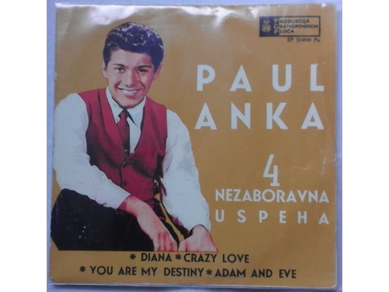 PAUL ANKA — 4 NEZABORAVNA USPEHA