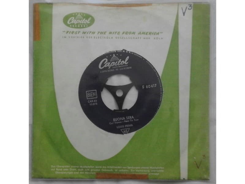 LOUIS PRIMA — BUONA SERA