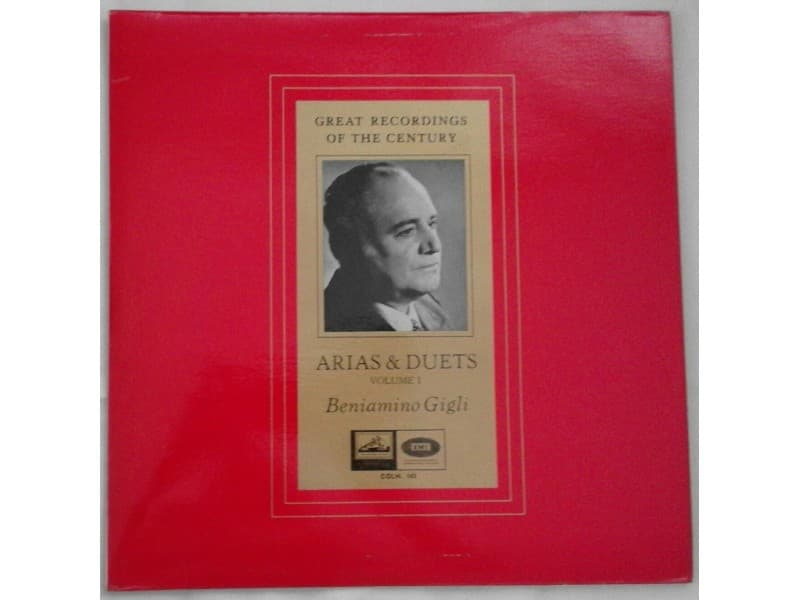 BENIAMINO GIGLI — ARIAS &; DUETS Vol.1 (U.K.)