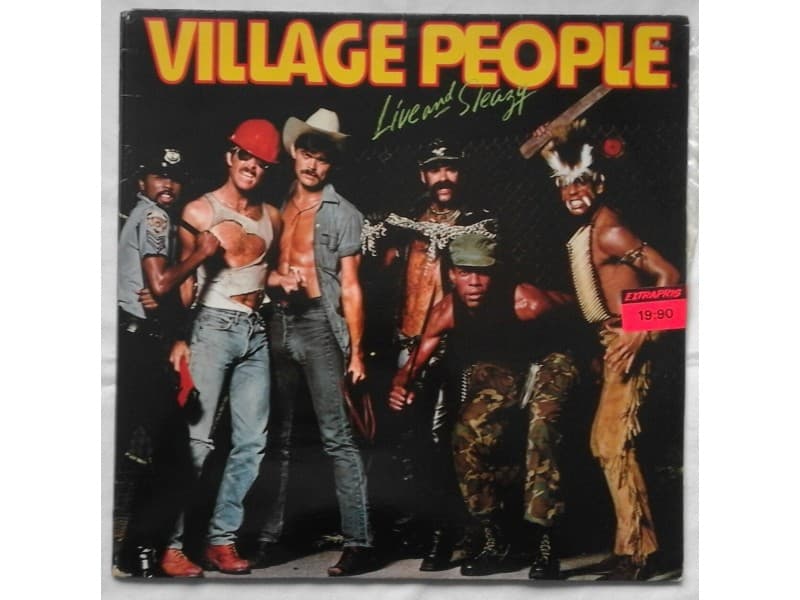 VILLAGE PEOPLE — 2LP LIVE AND SLEAZY