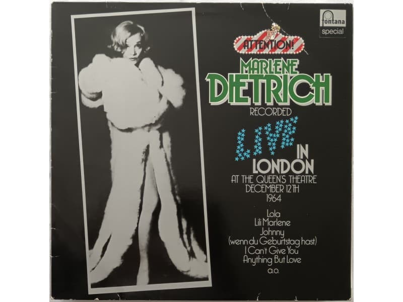 MARLENE DIETRICH — LIVE IN LONDON