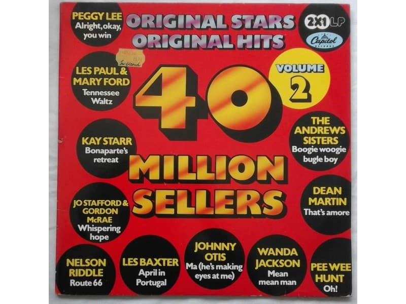 VARIOUS — 2 LP 40 MILLION SELLERS Vol. 2