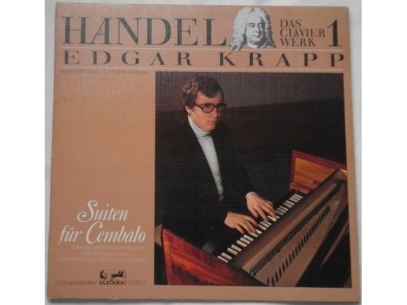 EDGAR KRAPP — 2LP Das clavier werk 1 - HANDEL