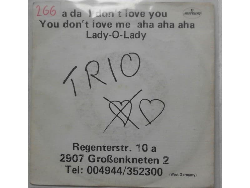 TRIO — Da da da i don`t love you don`t love me aha aha