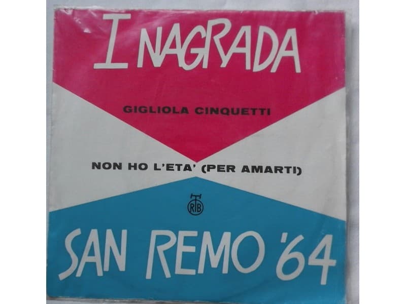 SAN REMO `64 — I Nagrada GIGLIOLA CINQUETTI