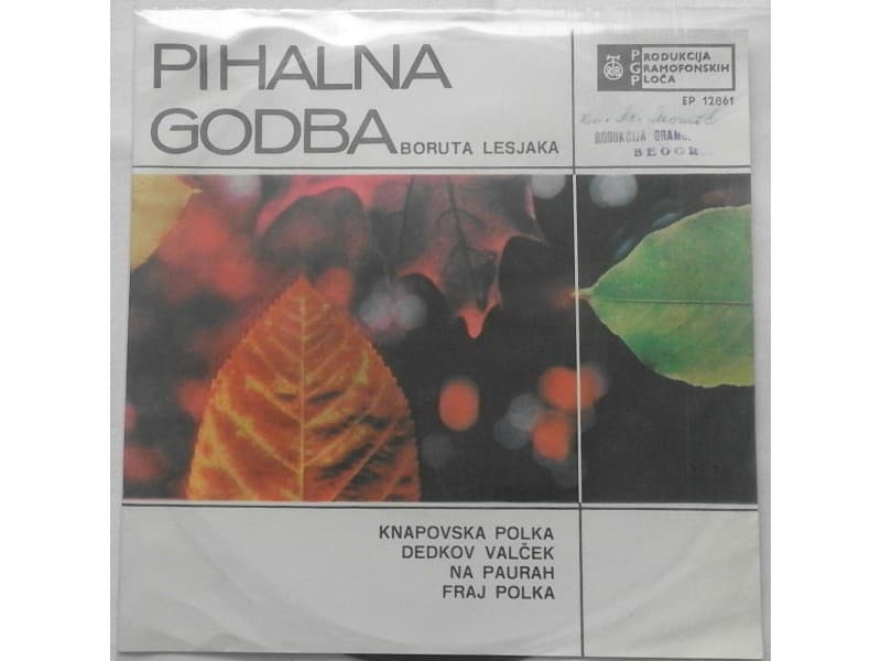 BORUT LESJAK — PIHALNA GODBA