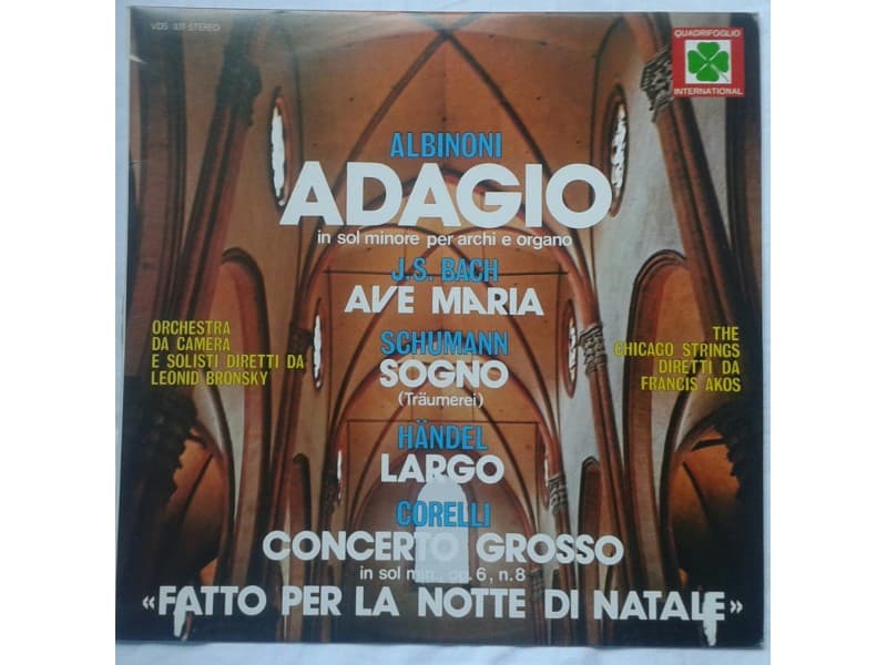 Albinoni Adagio,J.S.Bach Ave Maria,Schuman Sogno,Handel — —