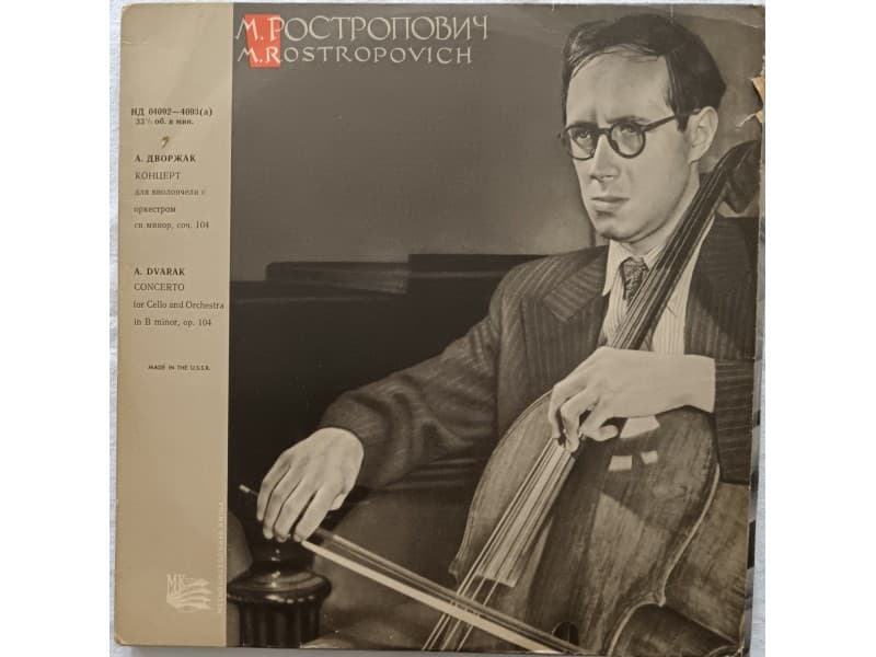 Mstislav Rostropovich, A.Dvorak-Concerto cello orchestr — —