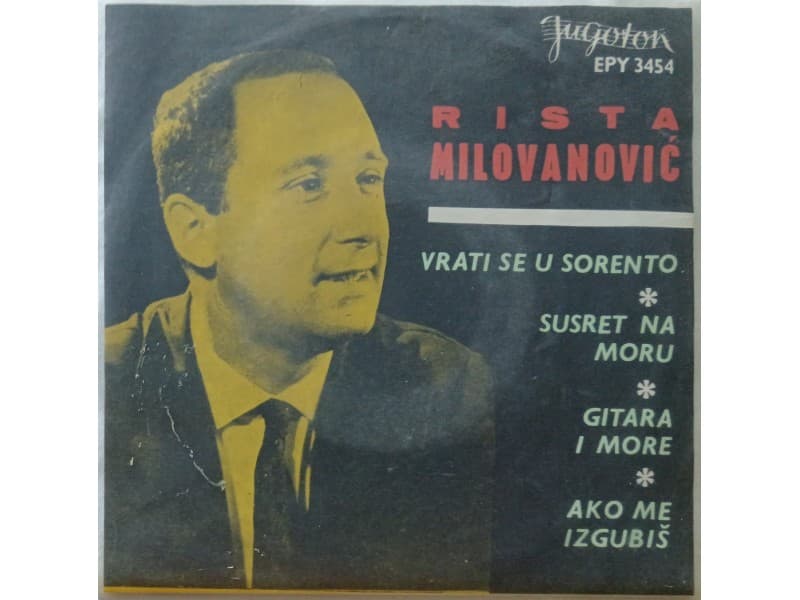 RISTA MILOVANOVIC — VRATI SE U SORENTO