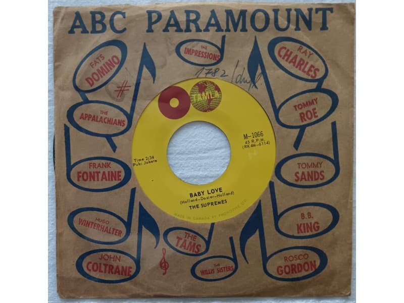 THE SUPREMES — BABY LOVE ( Canada Press )