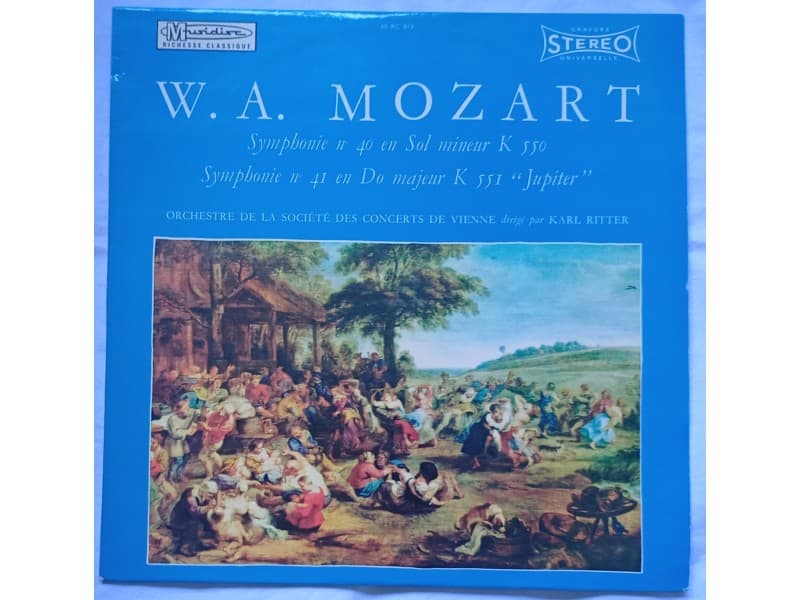W. A. Mozart Orche.de la societe des concerts de Vienn — —