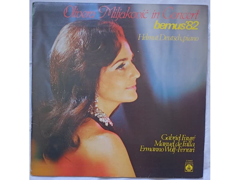 OLIVERA MILJKOVIC — IN CONCERT BEMUS `82
