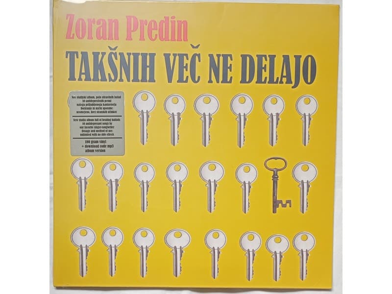 ZORAN PREDIN — Taksnih vec ne delajo (Novo !!!)