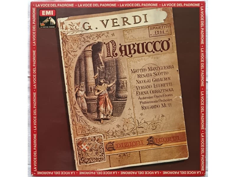 GIUSEPPE VERDI — 3LP Box NABUCCO