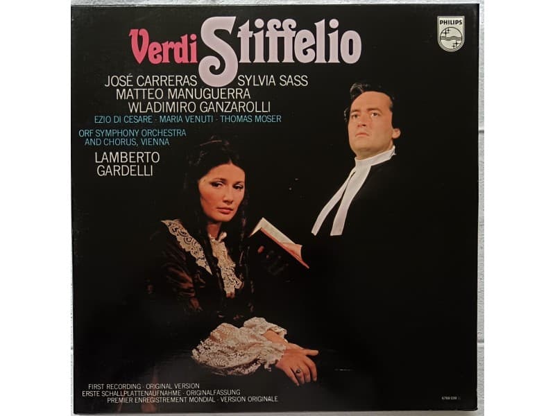 VERDI, JOSE CARRERAS — 3LP Box STIFFELIO
