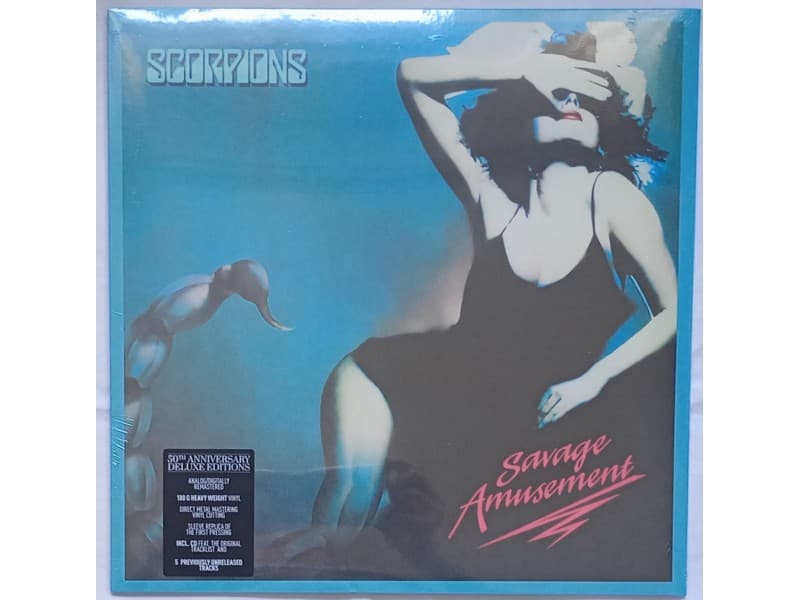 SCORPIONS — SAVAGE AMUSEMENT + CD (Novo !!!)