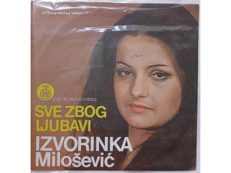 IZVORINKA MILOSEVIC — SVE ZBOG LJUBAVI