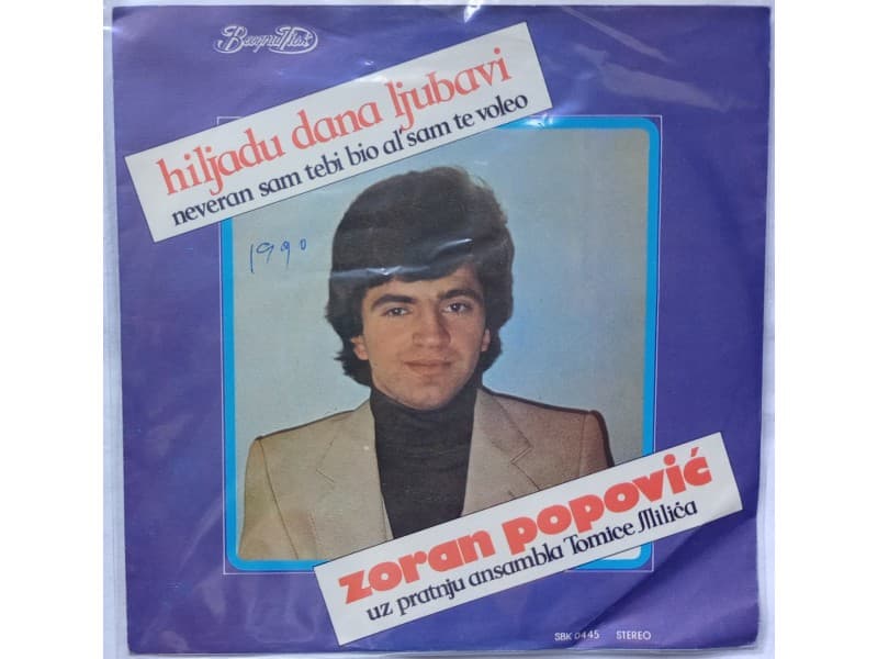 ZORAN POPOVIC — HILJADU DANA LJUBAVI