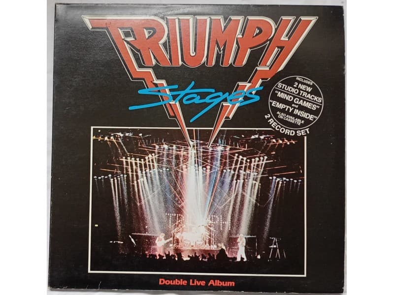 TRIUMPH — 2LP STAGES DOUBLE LIVE ALBUM